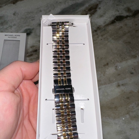 Never used! Michael Kors Apple Watch two tone stainlesss steel band. - Picture 3 of 8